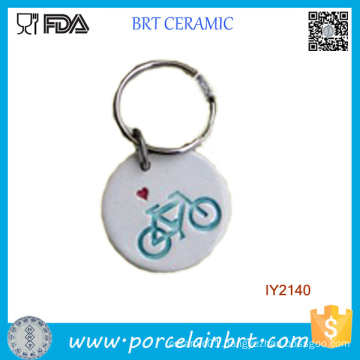 Adorable Simple Ceramic Key Chain Ornament